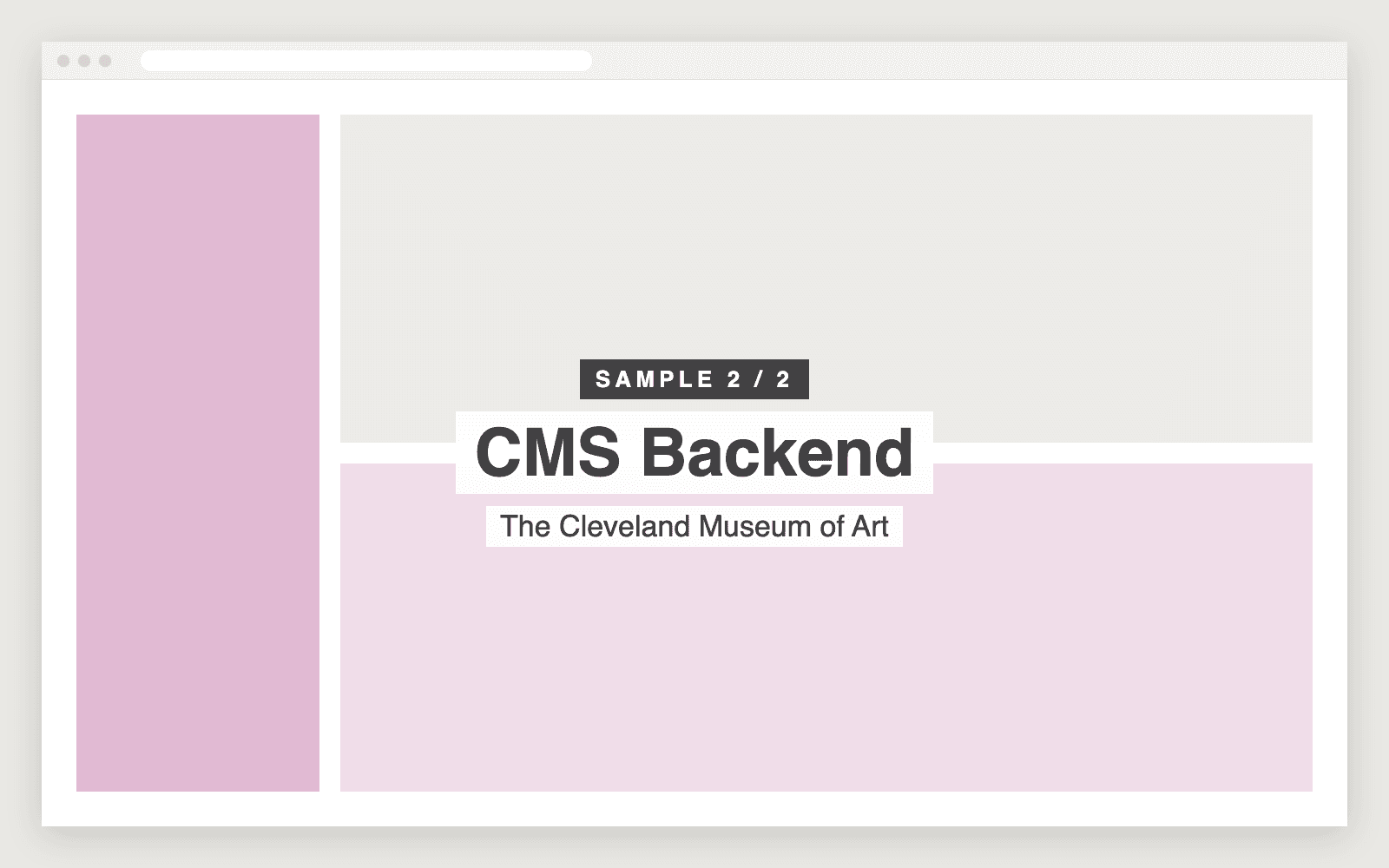 Sample screenshot 2 of CMS Backend