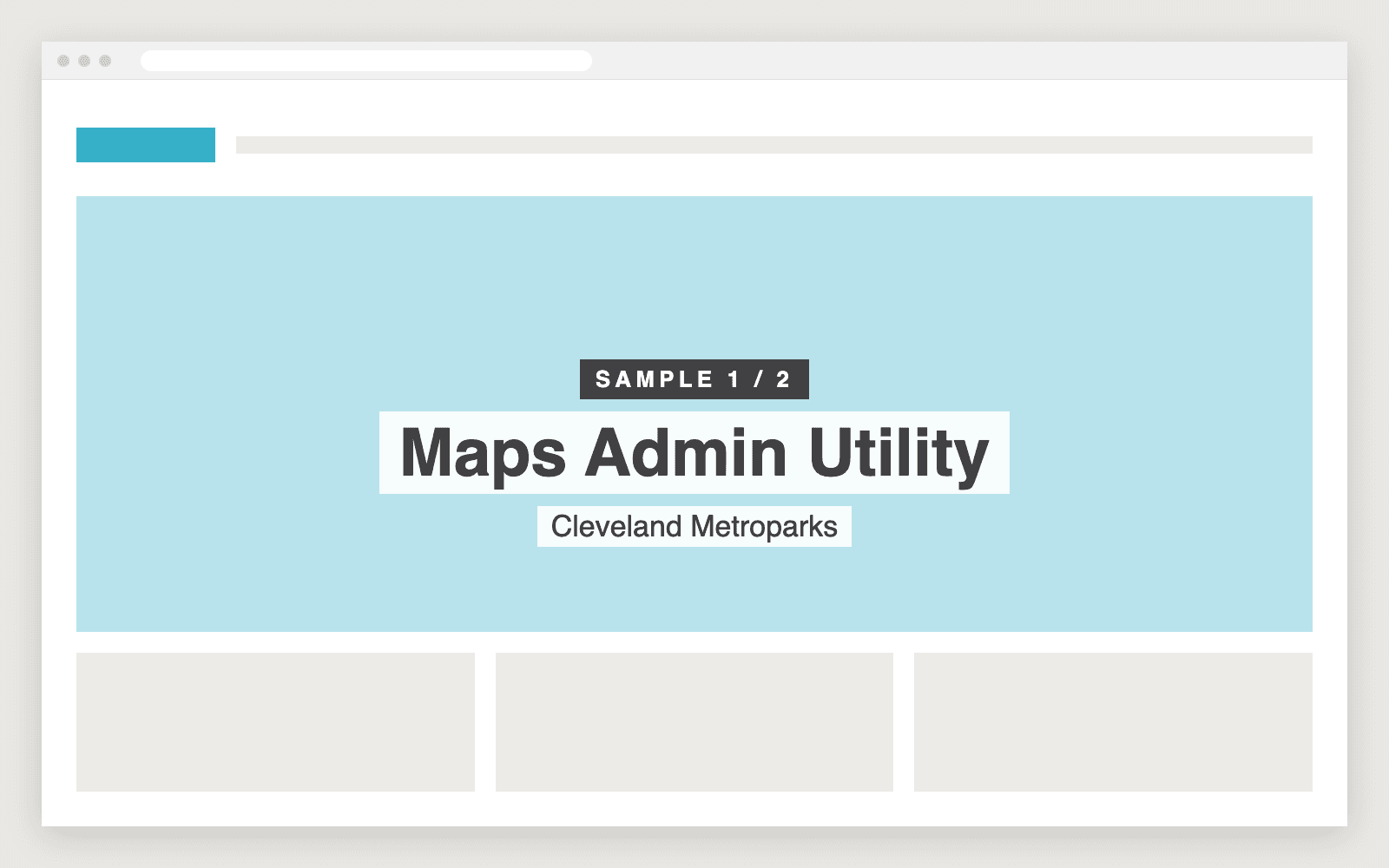 Sample screenshot 1 of Maps Admin Utility