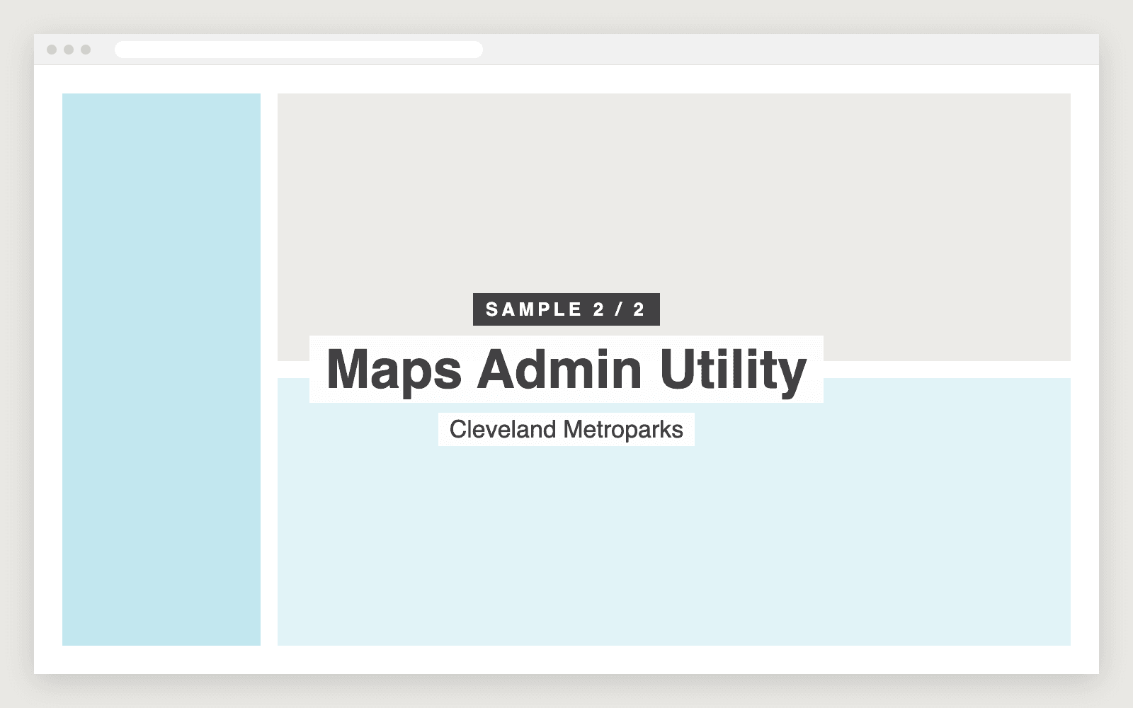 Sample screenshot 2 of Maps Admin Utility