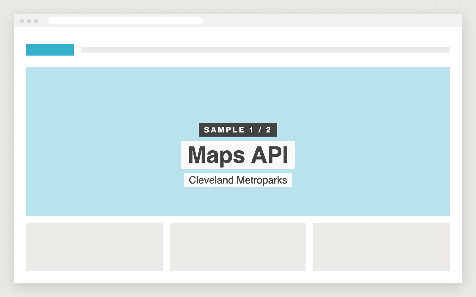 Sample screenshot 1 of Maps API